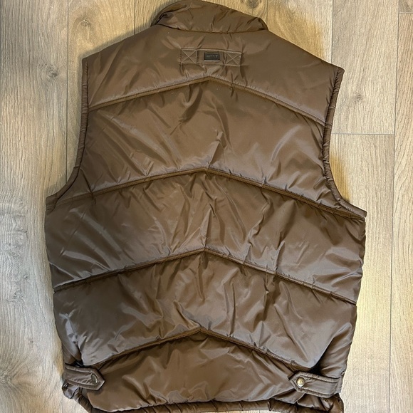 Medium TXT  Brown Puffer Vest - Picture 3 of 3
